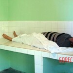 Dead woman in morgue