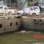 Drowned and bloated Thai woman