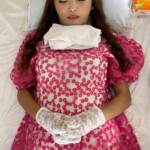 Funeral of cute asian girl