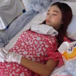 Funeral of cute asian girl