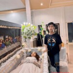 Funeral of cute asian girl