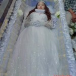 Funeral of cute asian girl