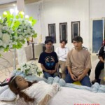 Funeral of cute asian girl
