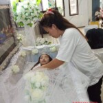 Funeral of cute asian girl