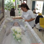 Funeral of cute asian girl