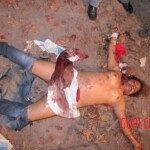 Murdered woman in forest