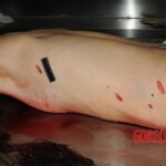 Stabbed woman in morgue