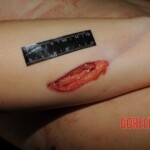 Stabbed woman in morgue