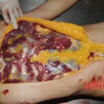 Stabbed woman in morgue