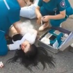 Chinese couple bike accident