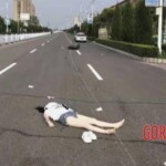 Chinese couple bike accident