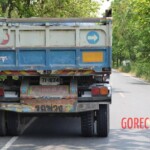 Thai guy crushed by truck