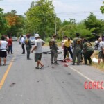 Thai guy crushed by truck