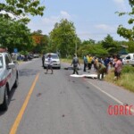 Thai guy crushed by truck