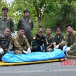Thai guy crushed by truck