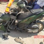 Three men on scooter crash
