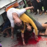 Three men on scooter crash