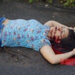 Executed young woman