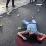 Executed young woman