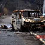 Bucha massacre dead body