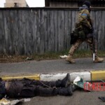 Bucha massacre dead body