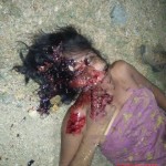 Executed young Mexican woman