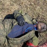 Dead soldier in Ukraine