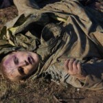 Dead soldier in Ukraine