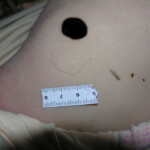 Dead young girl in forest