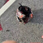 Biker crashed head-on into truck