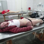 Hanged blonde in morgue