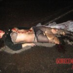 Dead woman in pantyhose