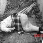 Dead woman in pantyhose