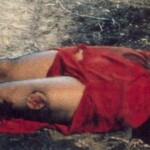 Dead woman in pantyhose