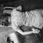 Dead woman in pantyhose