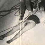 Dead woman in pantyhose