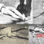 Vintage photo of dead woman