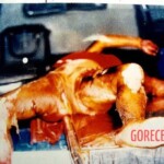 Vintage photo of dead woman