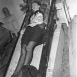 Vintage photo of dead woman