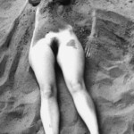 Vintage photo of dead woman