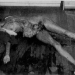 Vintage photo of dead woman