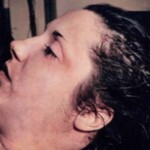 Vintage photo of dead woman