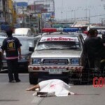 Woman with cracked skull