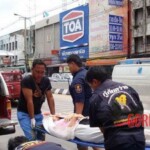 Woman with cracked skull