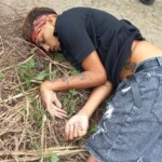 Two tortured and executed young men