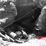 Fallen German soldiers during WWII