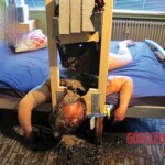 Suicide by homemade guillotine