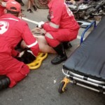 Two young women hit a pole at high speed