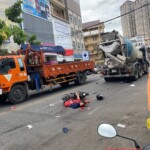 Woman crushed by cement truck