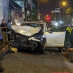 Reckless driver hits two guys on scooter